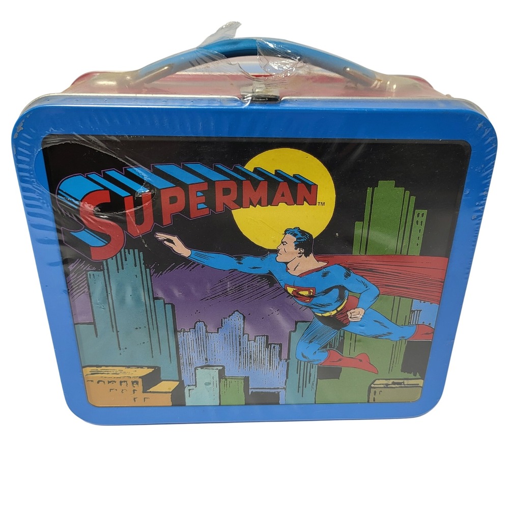Hallmark School Days 1950s Superman Mini Tin Lunch Box 1998 Numbered QHM8803 NEW